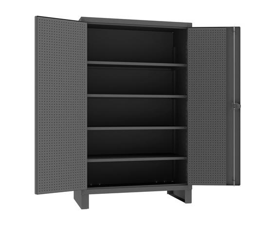 EXTRA HEAVY DUTY CABINET WITH PEGBOARD DOORS &amp; SHELVES