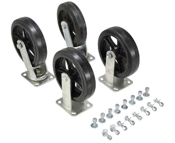CASTERS FOR STEEL HOPPERS