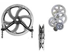 DAVID ROUND CHAIN SHEAVES & LOAD WHEELS OPTIONAL CHAIN GUIDE